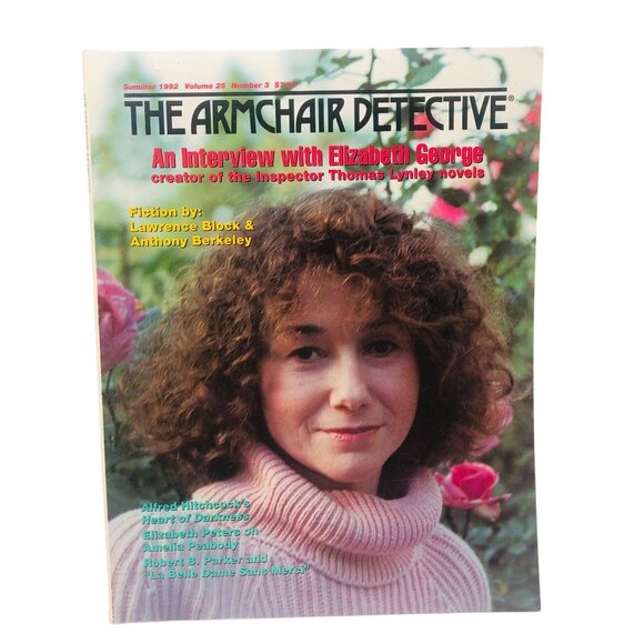The Armchair Detective Summer 1992 Vol 25 No 3 Elizabeth George Interview - Picture 1 of 5